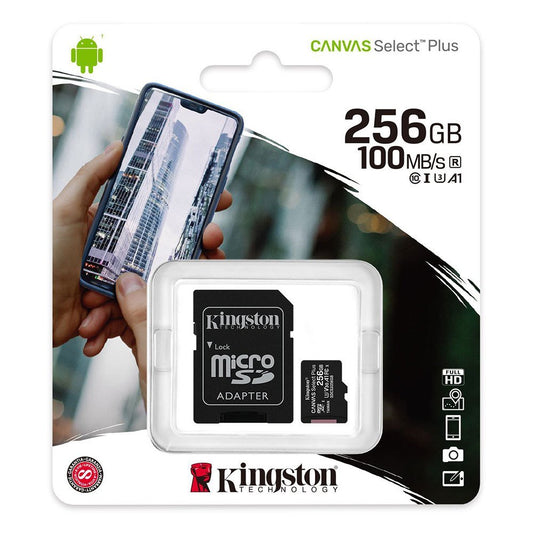 Kingston 256GB Micro SD Card + SD Adapter - I Gaming Computer | Australia Wide Shipping | Buy now, Pay Later with Afterpay, Klarna, Zip, Latitude & Paypal