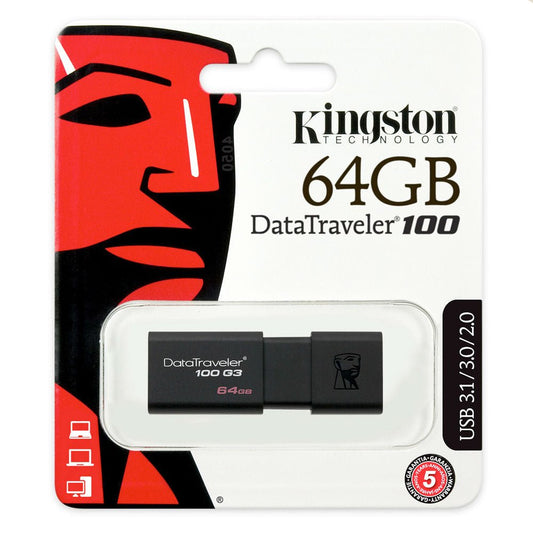 Kingston’s DataTraveler® 100 USB3.0 64GB Flash Drive - I Gaming Computer | Australia Wide Shipping | Buy now, Pay Later with Afterpay, Klarna, Zip, Latitude & Paypal