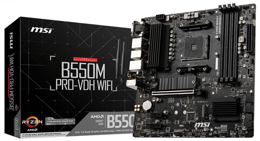 MSI B550M PRO-VDH WiFi AM4 mATX Motherboard - I Gaming Computer | Australia Wide Shipping | Buy now, Pay Later with Afterpay, Klarna, Zip, Latitude & Paypal