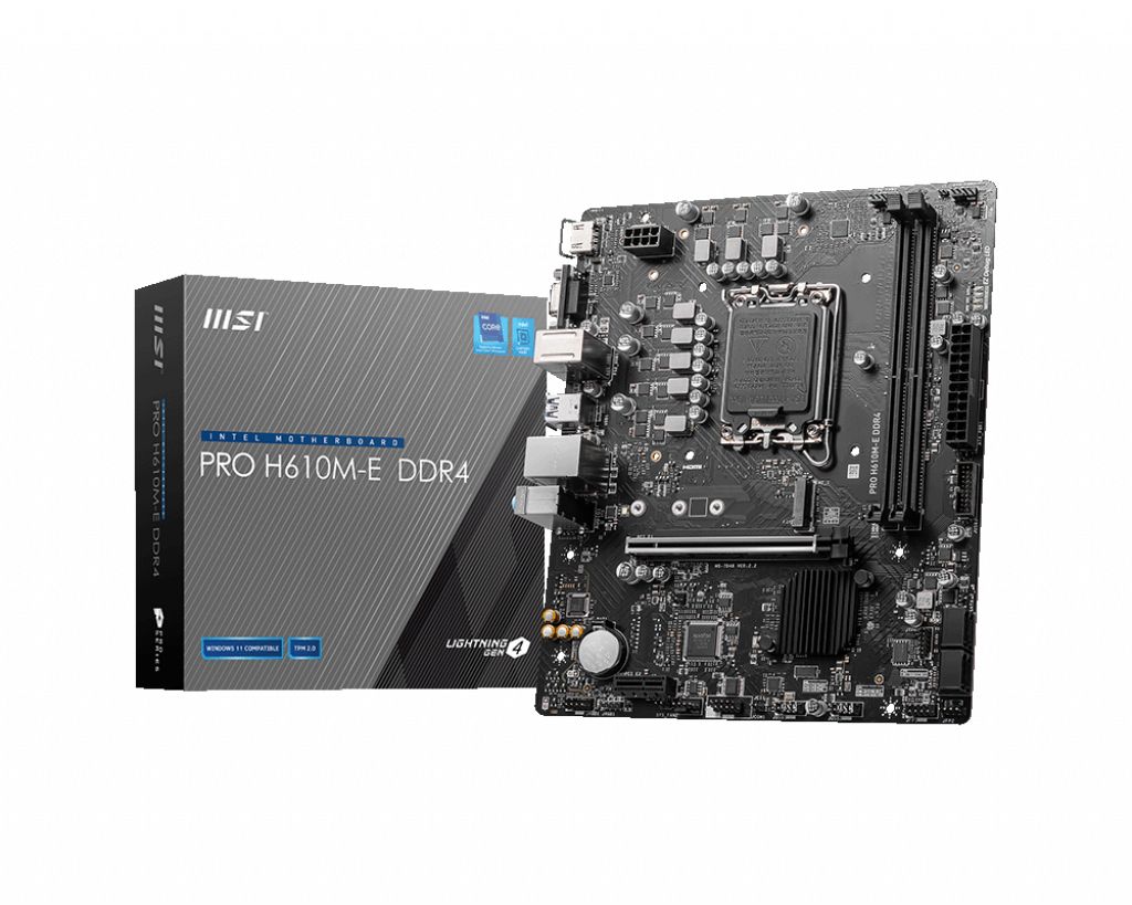 MSI PRO H610M-E DDR4 LGA1700 Motherboard - I Gaming Computer | Australia Wide Shipping | Buy now, Pay Later with Afterpay, Klarna, Zip, Latitude & Paypal