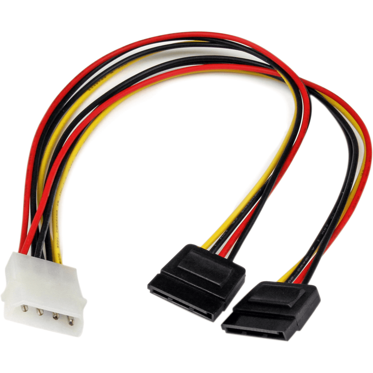 Molex to 2x SATA Power Splitter Cable - I Gaming Computer | Australia Wide Shipping | Buy now, Pay Later with Afterpay, Klarna, Zip, Latitude & Paypal