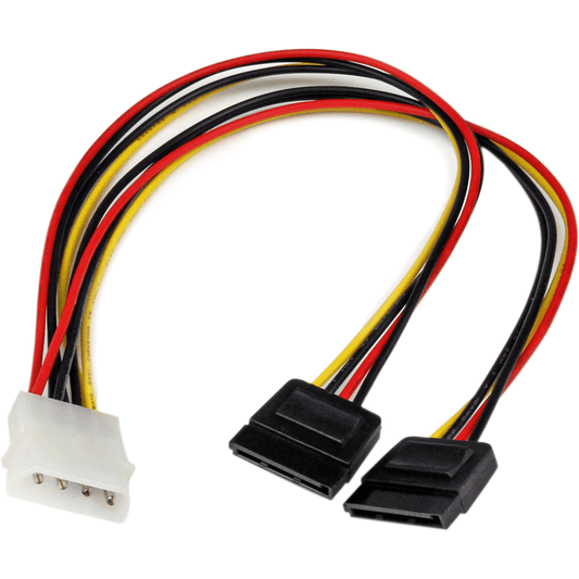 Molex to 2x SATA Power Splitter Cable - I Gaming Computer | Australia Wide Shipping | Buy now, Pay Later with Afterpay, Klarna, Zip, Latitude & Paypal
