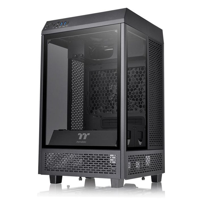Thermaltake The Tower 100 TG Mini ITX Case - Black - I Gaming Computer | Australia Wide Shipping | Buy now, Pay Later with Afterpay, Klarna, Zip, Latitude & Paypal